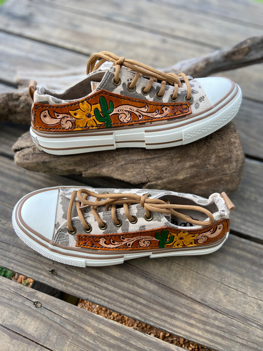 Very G cowgirl camo sneakers