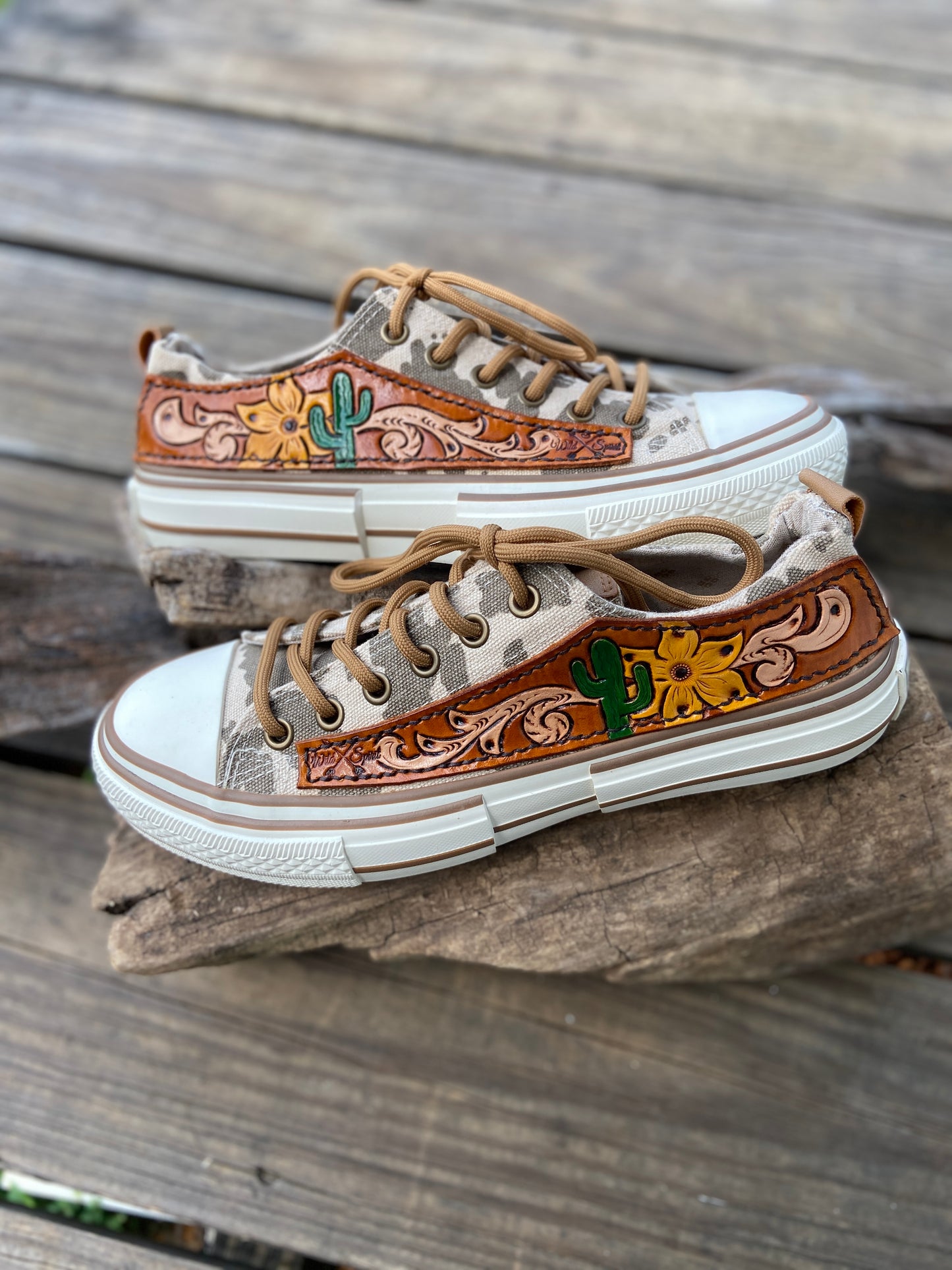 Very G cowgirl camo sneakers