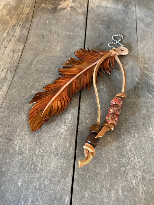 Leather feather