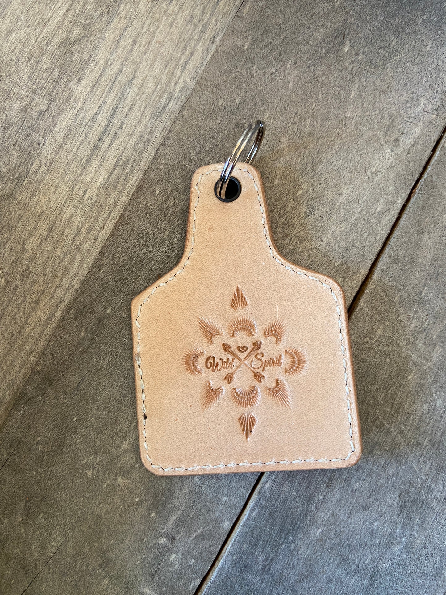 Cow tag key fob