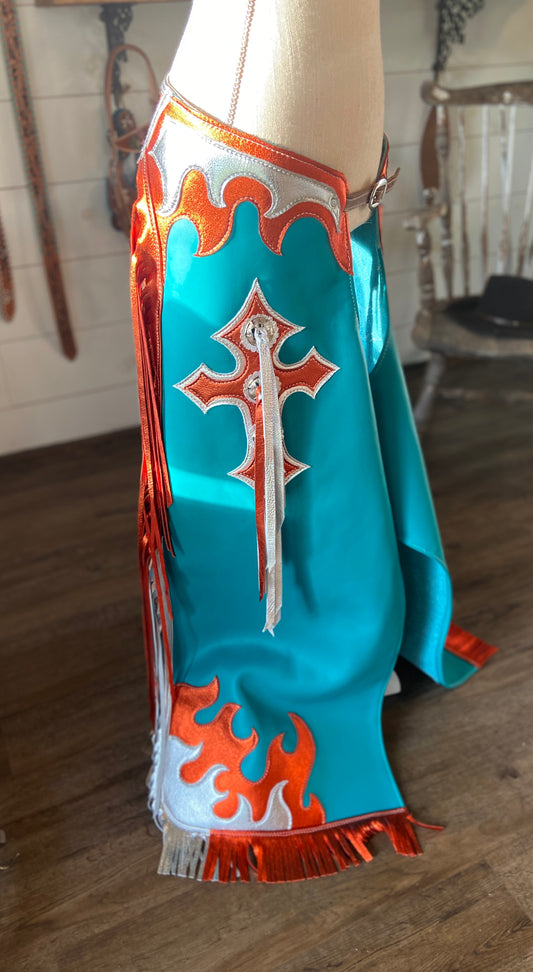 Custom Bronc riding chaps