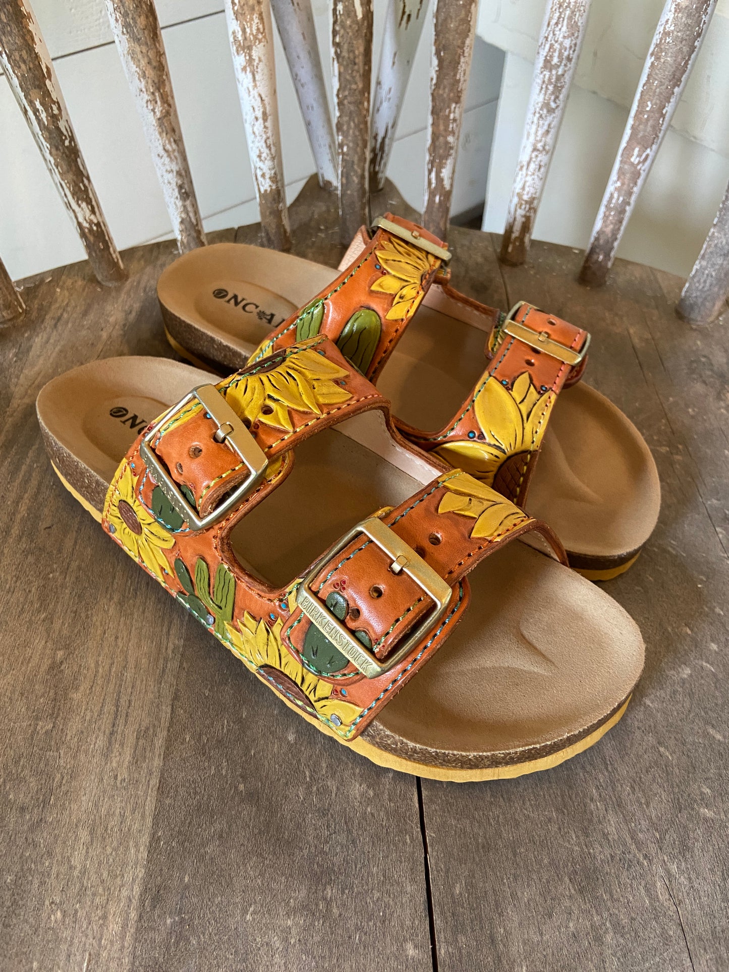 Western Style sunflower sandals