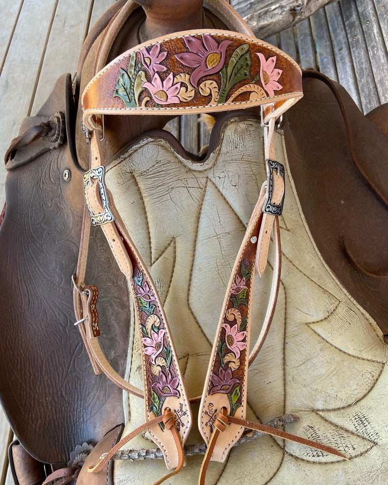Vintage Flower Headstall