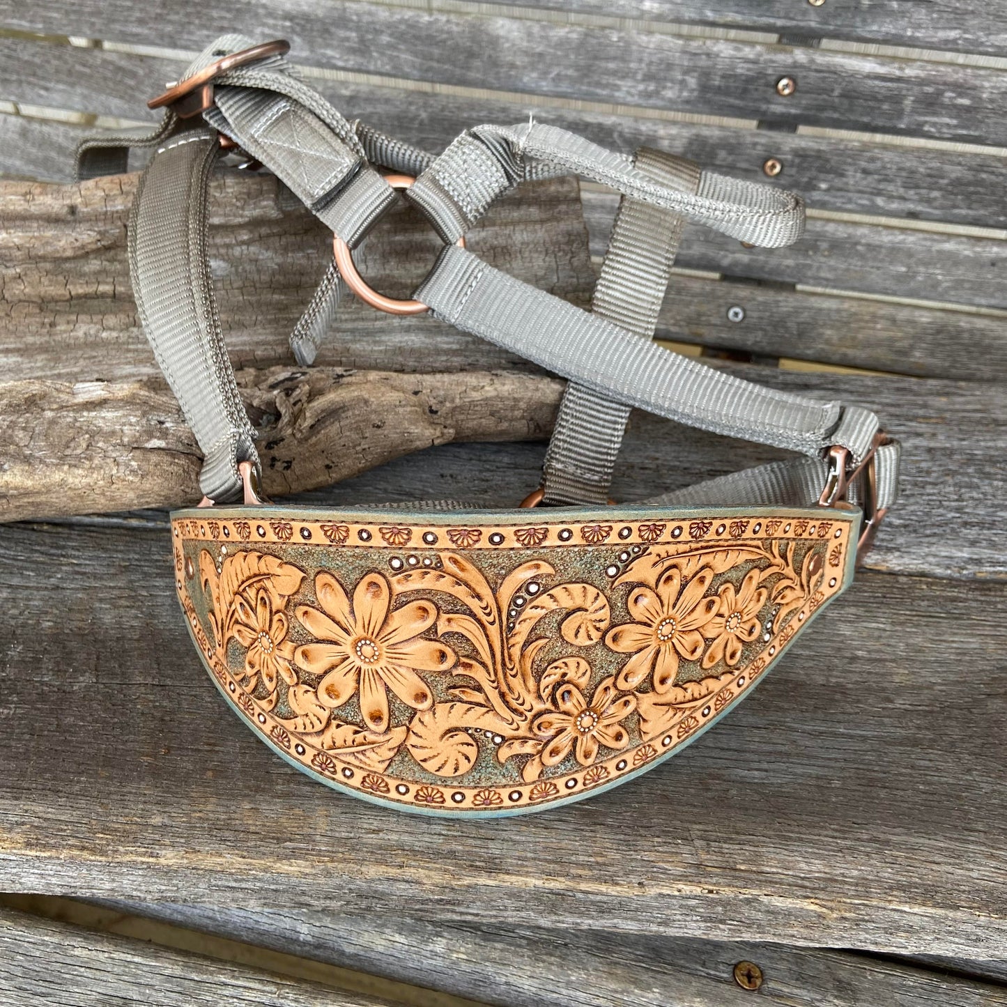 Vintage Bronc Halter Flower