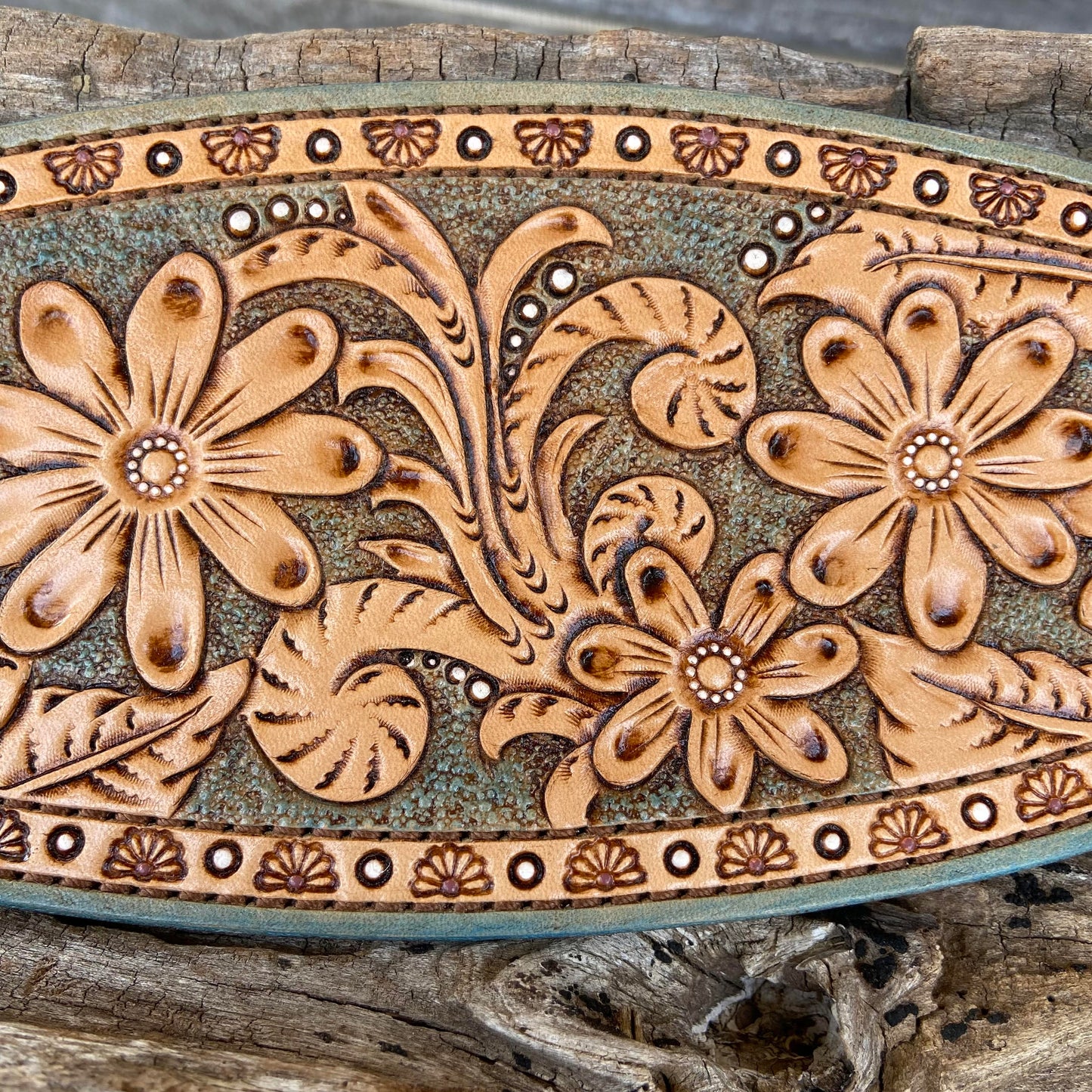 Vintage Bronc Halter Flower