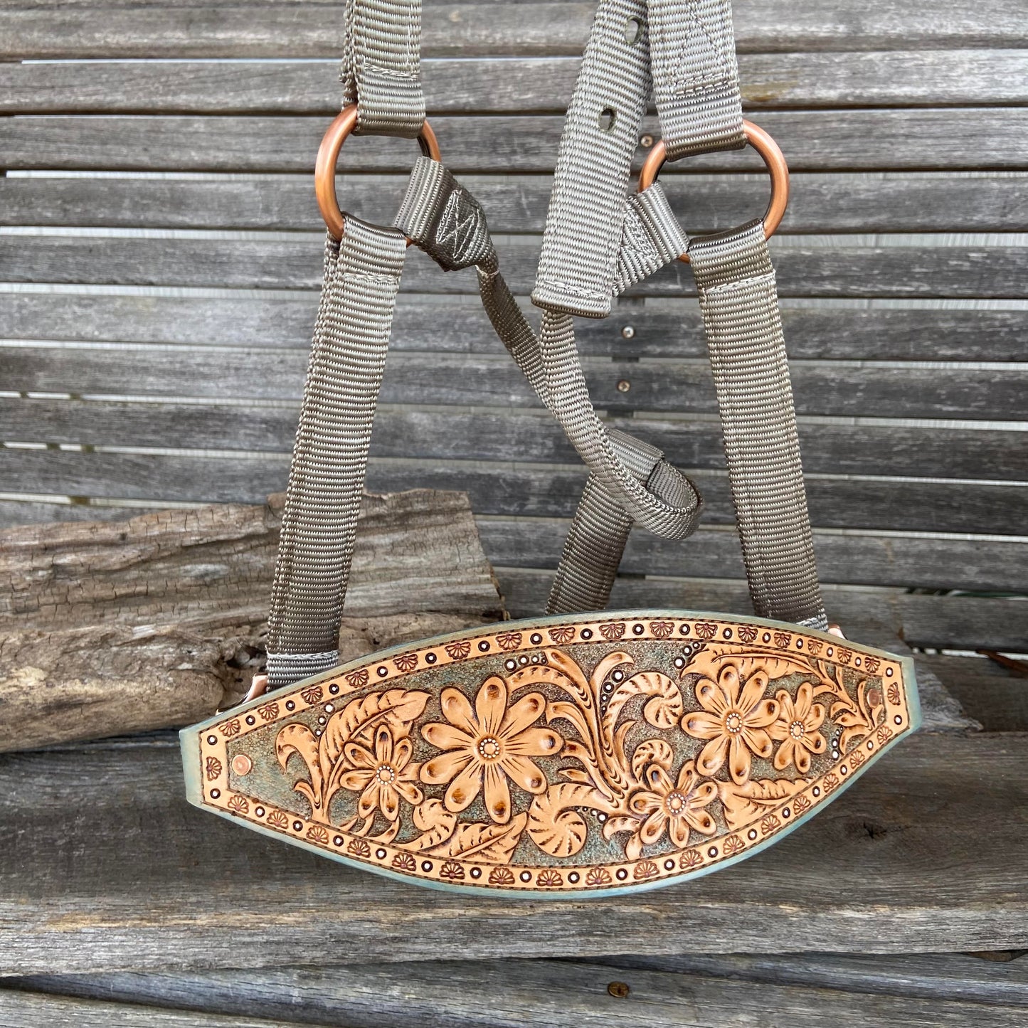Vintage Bronc Halter Flower