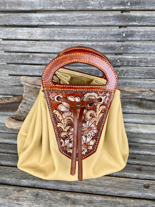 Soft body bucket purse