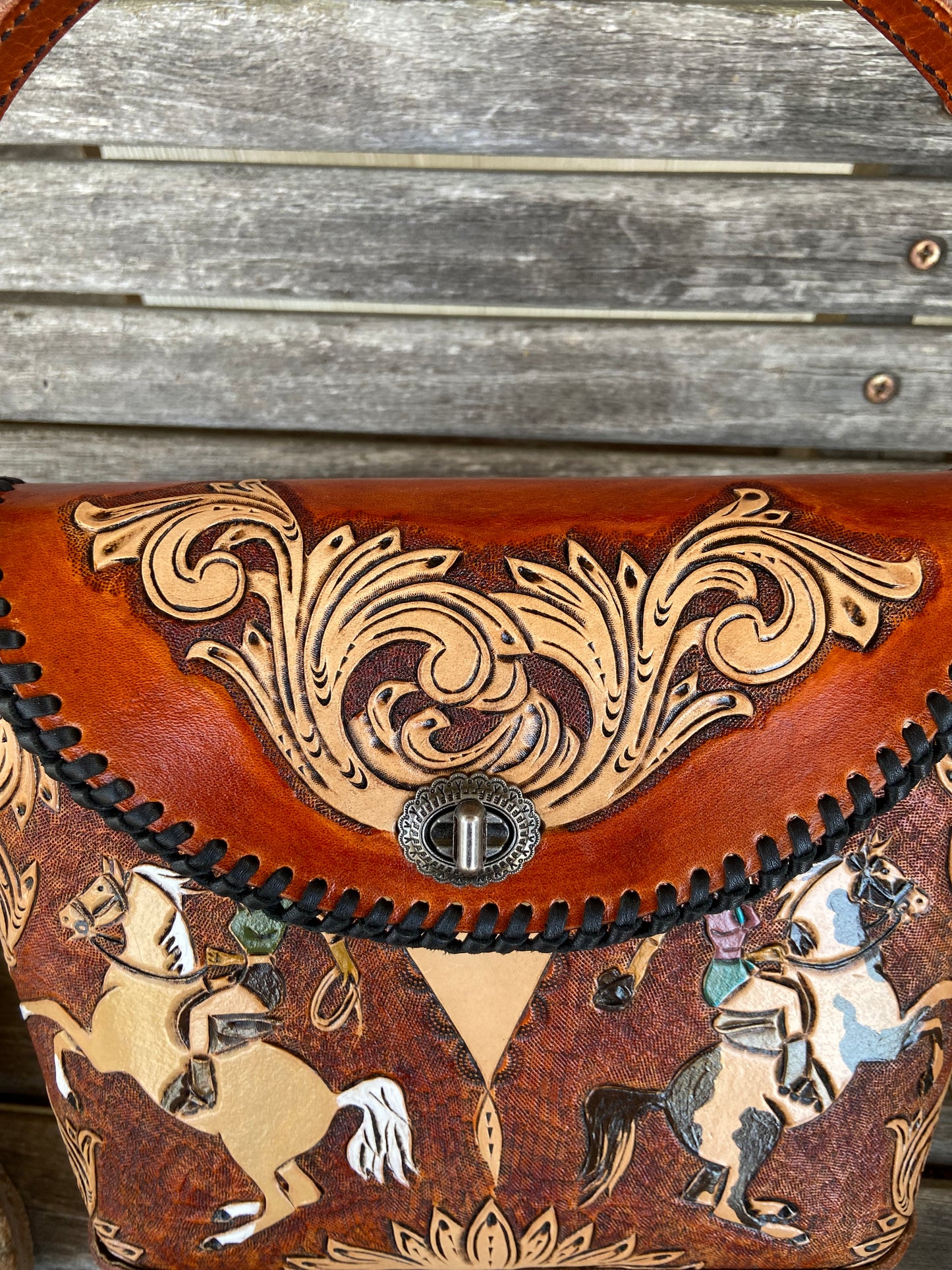 Cowgirl bucket purse