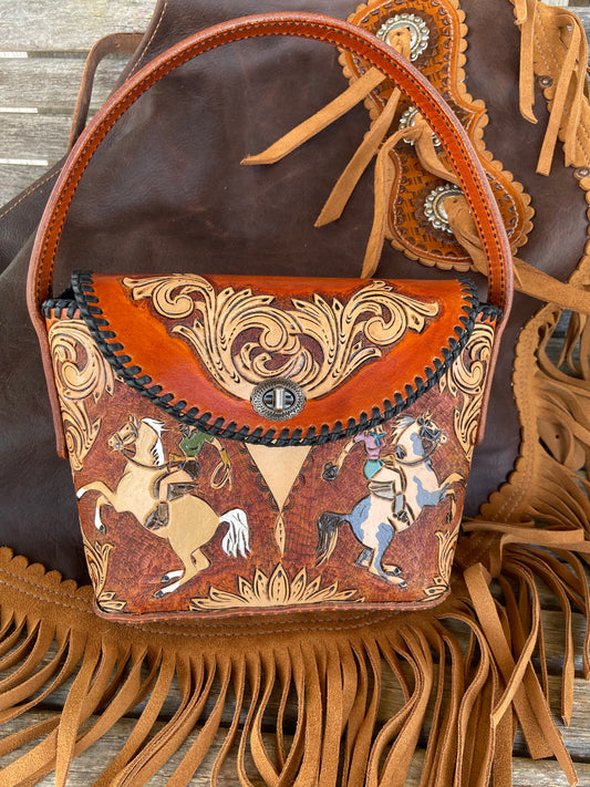 Cowgirl bucket purse