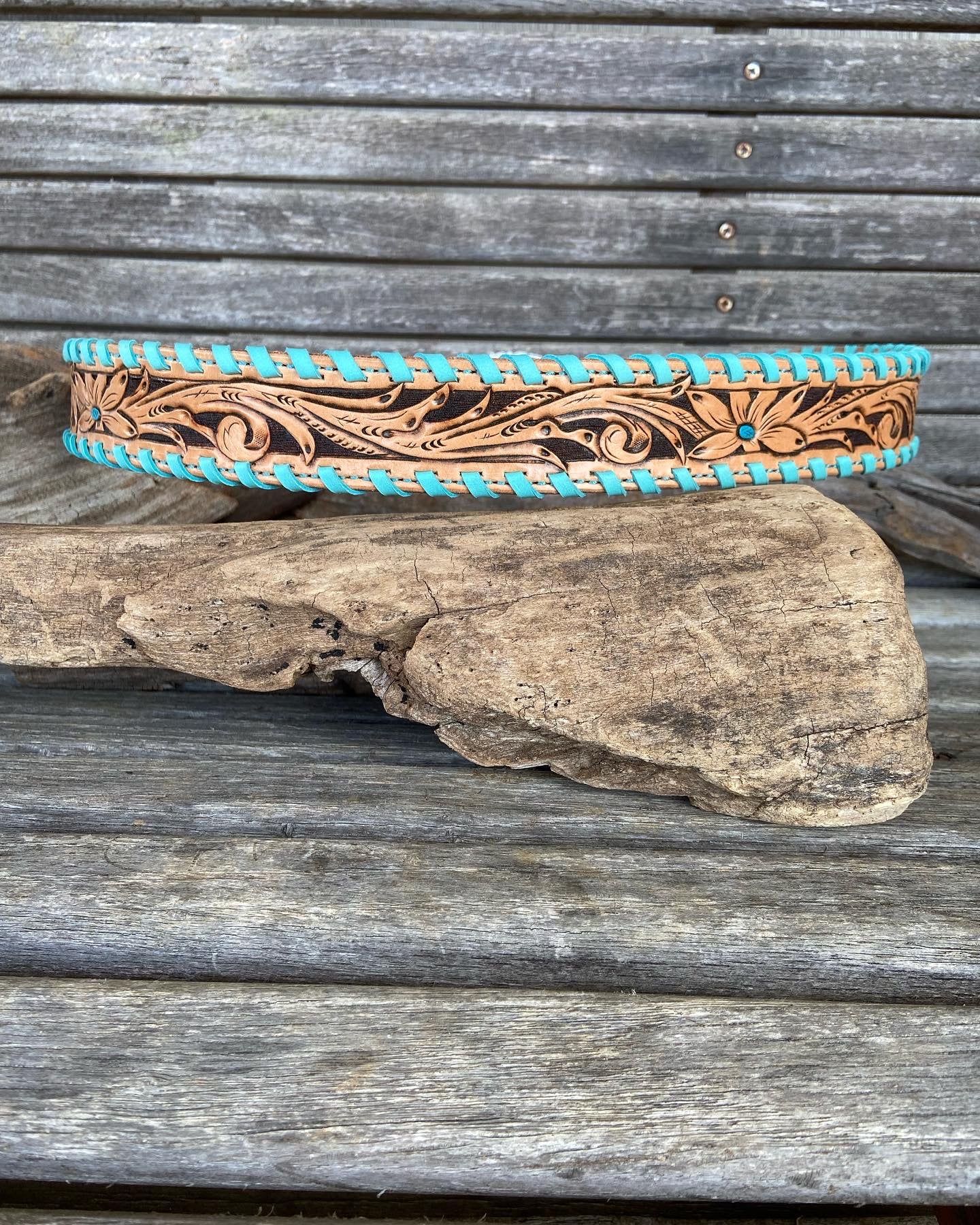 Custom leather belt