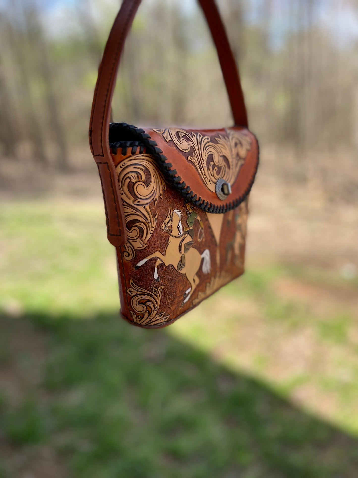 Cowgirl bucket purse