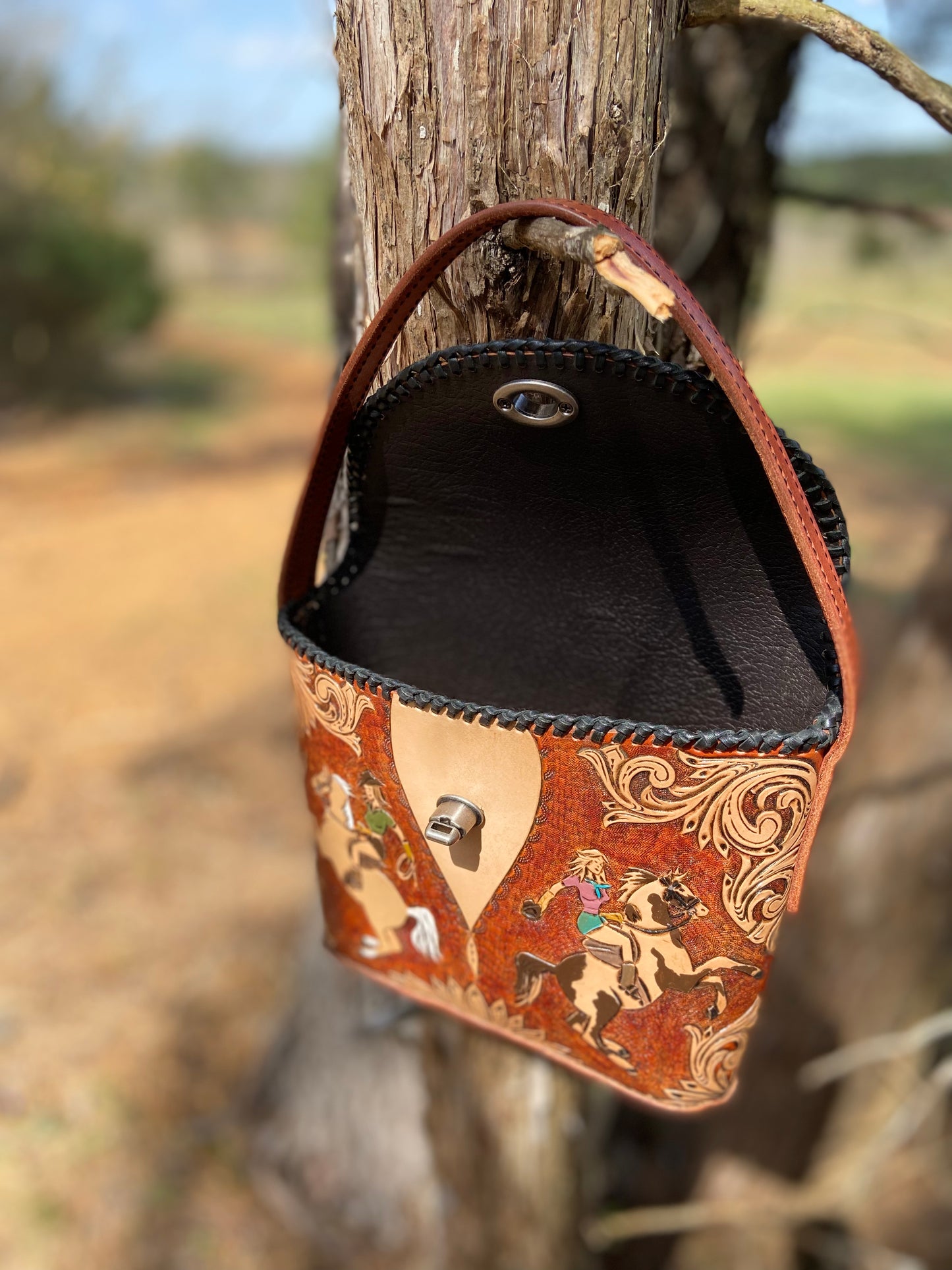 Cowgirl bucket purse