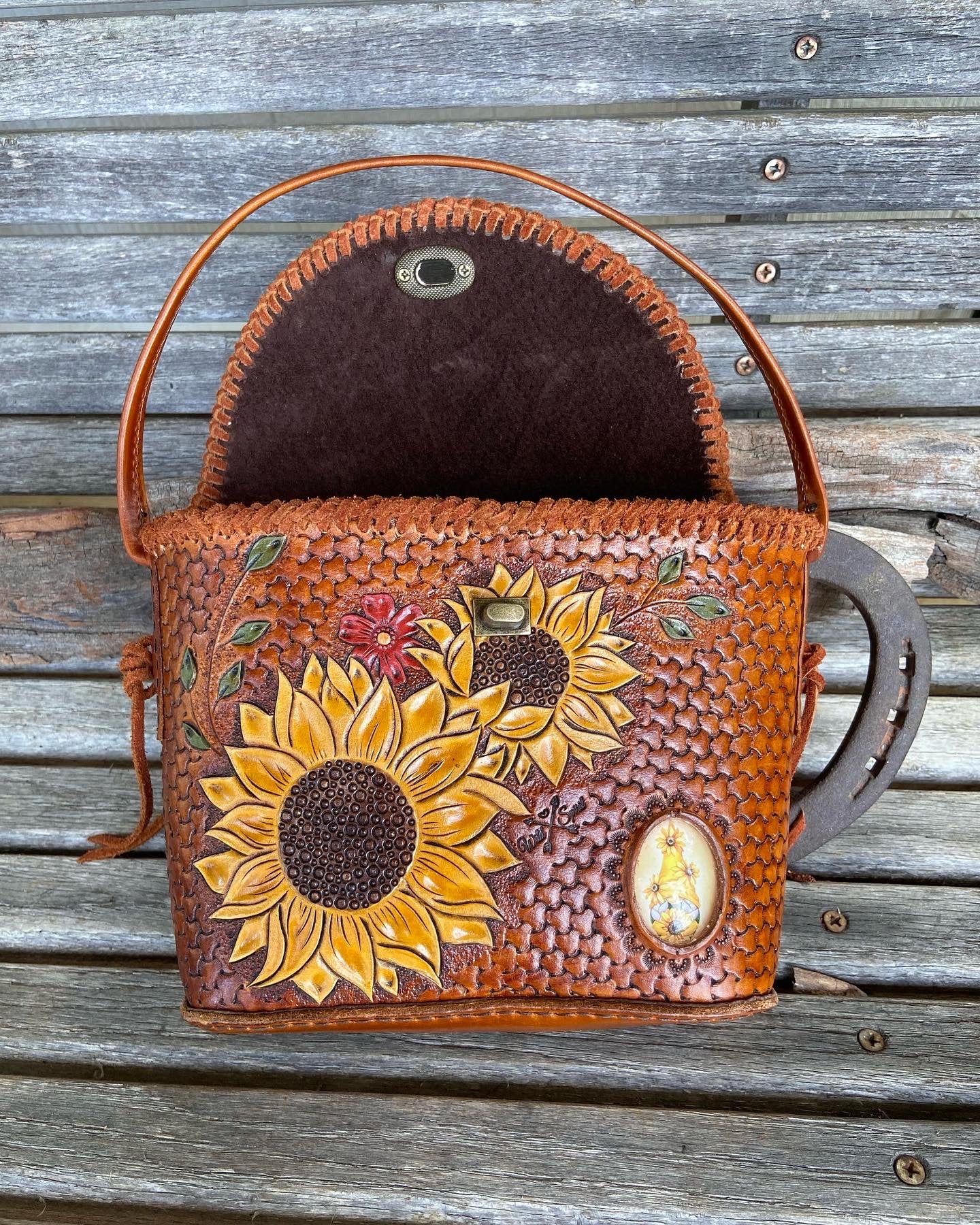 Sunflower bucket purse