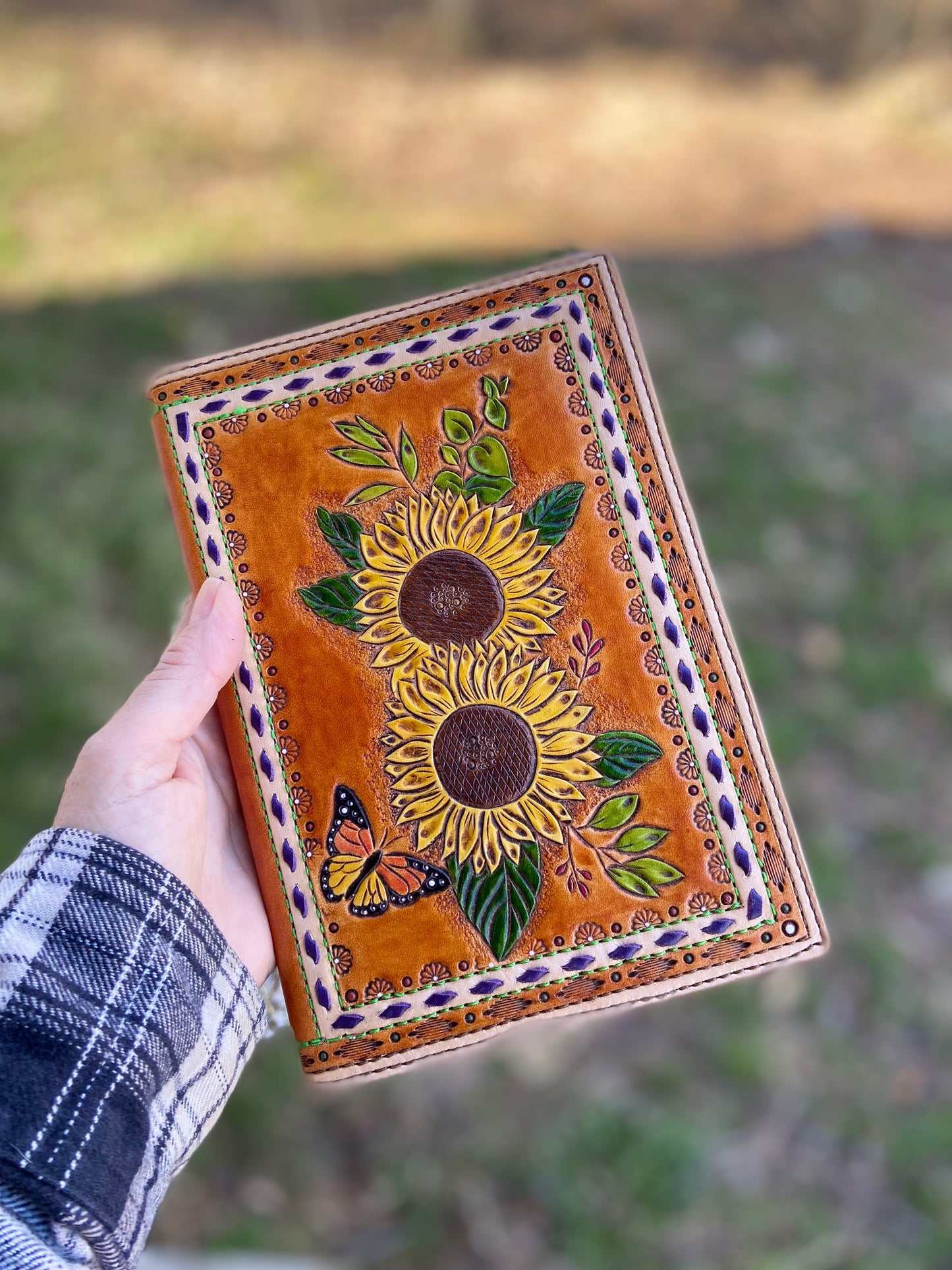 Sunflower journal cover